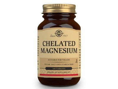 Magnésio Quelado 400mg 100 comprimidos de solgar