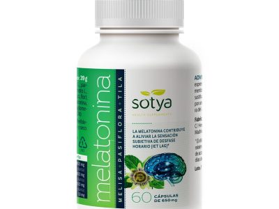 Melatonina+melisa+passiflora+tila 650mg 60 capsulas sotya