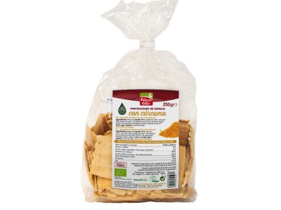 Mini biscoitos de esguicho com curcum e pimenta bio 250 gr the finalizador