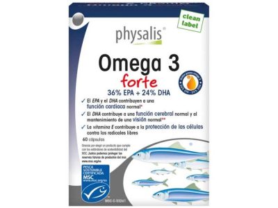 Omega 3 forte EPA + DHA 60 pérolas - Physalis