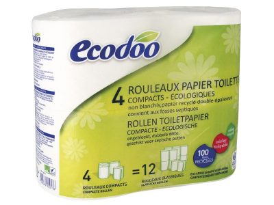 Papel compacto 100% reciclado 4uds ecodoo