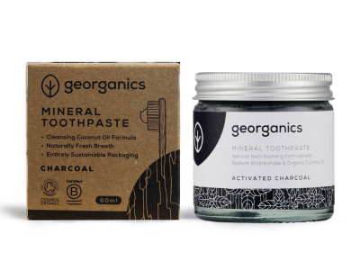 Creme Dental de Carbono Ativo, 60ml - Georgania
