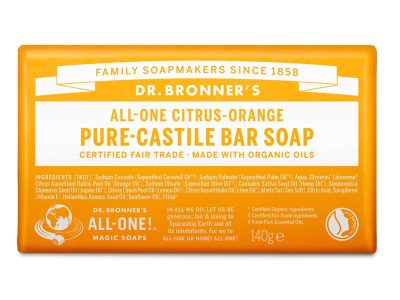 Pílula de sabão citric - laranja bio 140g Dr. Bronner's