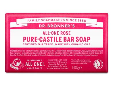 BIO 140G Tablet Soap Dr. Bronner's Rose