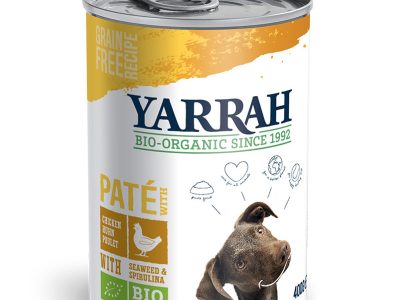 Kick de frango com spirulina e algas para bio 400g yarrah cães