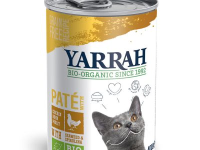 Pate para gatos de frango e algas 400g yarrah