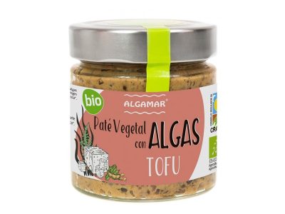 Pate de vegetais com algamas de algas e tofu