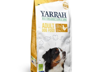 Eu acho para cães adultos com 2 kg de frango yarrah