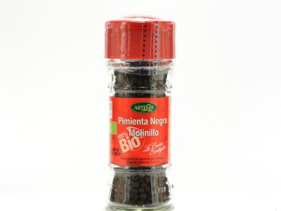 Moedor de pimenta-do-reino preta orgânica 40g Artemis Spices