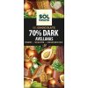 70% de comprimido de chocolate escuro e bio 70g natural azle