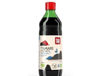 Tamari (molho de soja) 25% menos bio biológico de sal 500ml