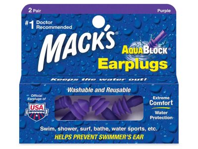 Aquablock 2 Pares Caps de ouvido de Mack