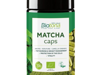 Chá Matcha Orgânico 100 cápsulas - Biotona