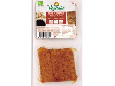 Temperamento macerado de grão de bico com tamari bio 2x85g vegetal