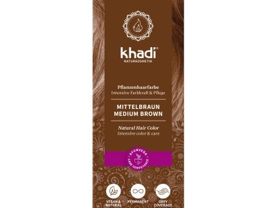 Corante de ervas marrons médios 100g khadi