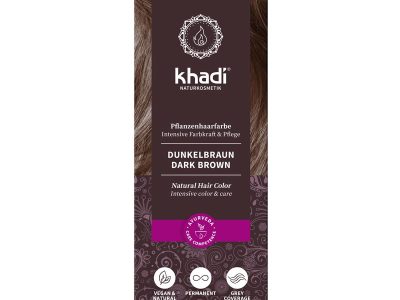 Dye de ervas marrons escuras 100g Khadi