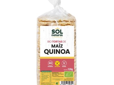 Bolos de milho com quinoa s/g bio 120g Sun Natural