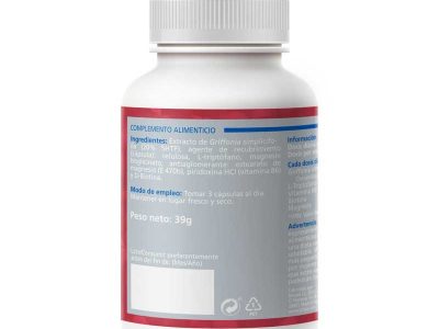 Triptofano 5htp+b6+biotina+magnésio 650mg 60 sotya capsulas