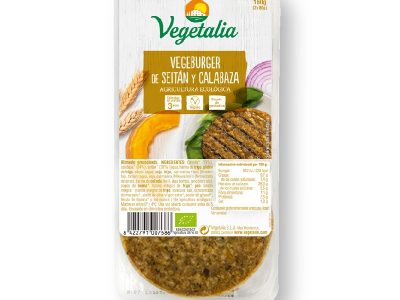 Vegeburgo de Seitan e Bio 160G de abóbora