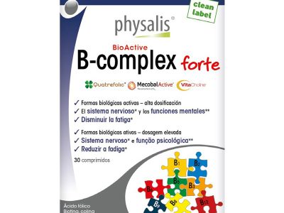 Vitamina B Forte 30 comprimidos Physalis