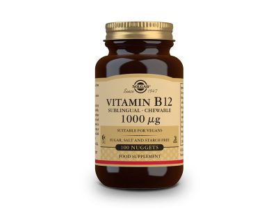 Vitamina B12 1000 µg de mastigável 100 comprimidos Solgar