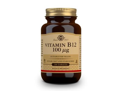 Vitamina B12 100 µg (cianocobalamina) 100 comprimidos de solgar