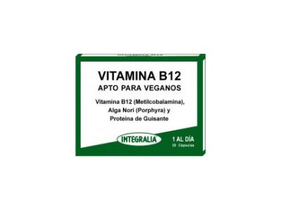 Vitamina B12 Veganos 30 Capsulas integralia