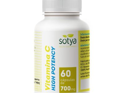 Vitamina C High Potancy 700mg 60 Capsulas Sotya