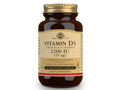 Vitamina D3 2200UI 55MCG 50 VCAPS Solgar