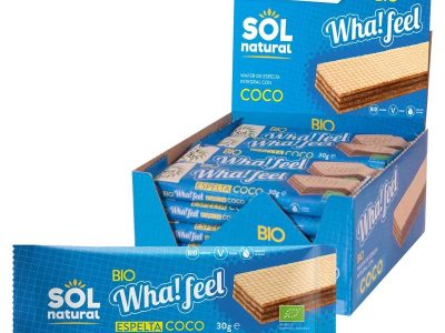 Whafeel Snack Spell and Coconut Bio 20x30g Natural Sun