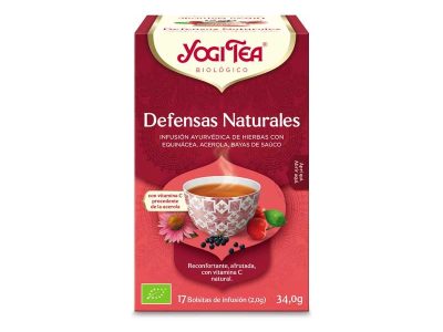 Defesas naturais de chá Yogi Bio 17 filtros