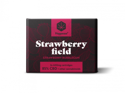Cartucho Strawberry Field 1200mg 58% CBD 2 Unidades x 600mg  Happease